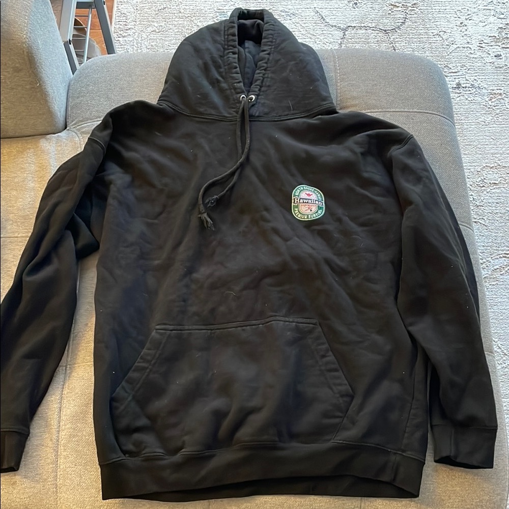 Black Hoodie with Hawaiian Logo